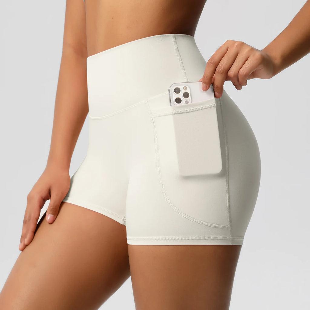 Veyra Active™ Pocketed High-Waisted Yoga Shorts | 100% Squat-Proof Anti-Chafe Biker Shorts