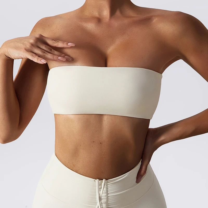 Veyra Active™ Summer Strapless Sports Bra | Anti-Slip Seamless Tube Top & Workout Bra