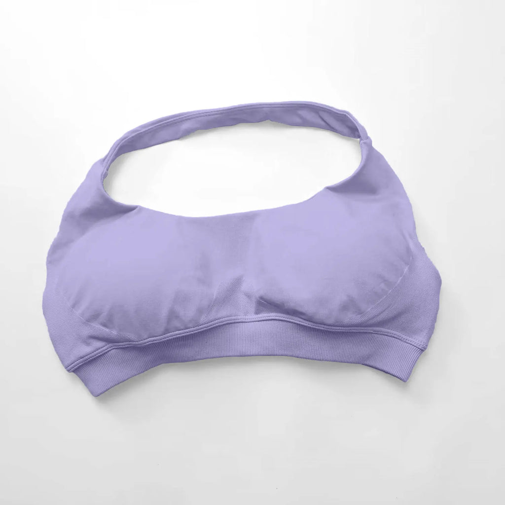 Veyra Active™ Impact Seamless Halter Sports Bra | High-Support Push-Up Gym & Yoga Crop Top