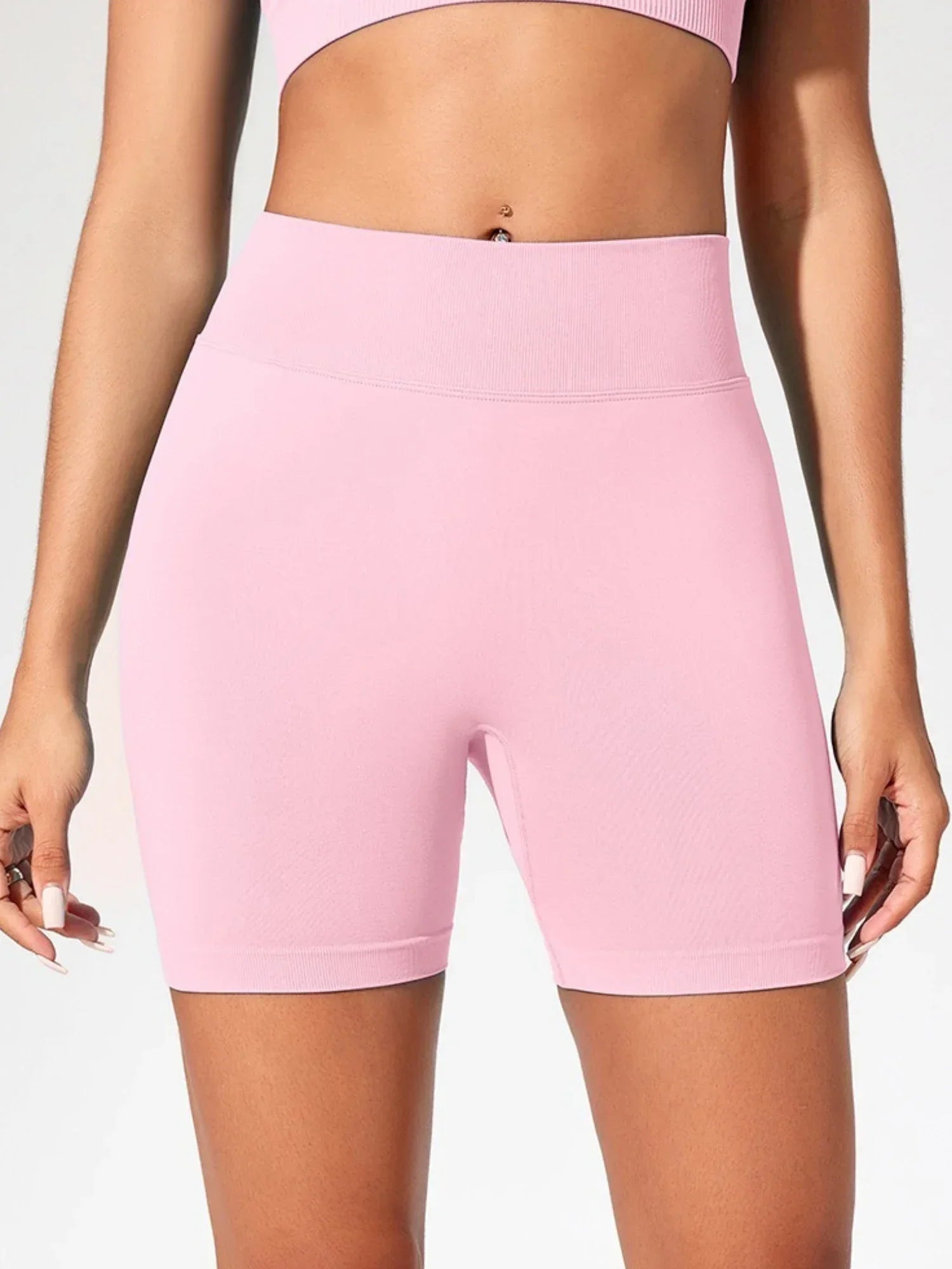 Veyra Active™ Summer High-Waisted Biker Shorts | Anti-Chafe Seamless Yoga & Running Shorts