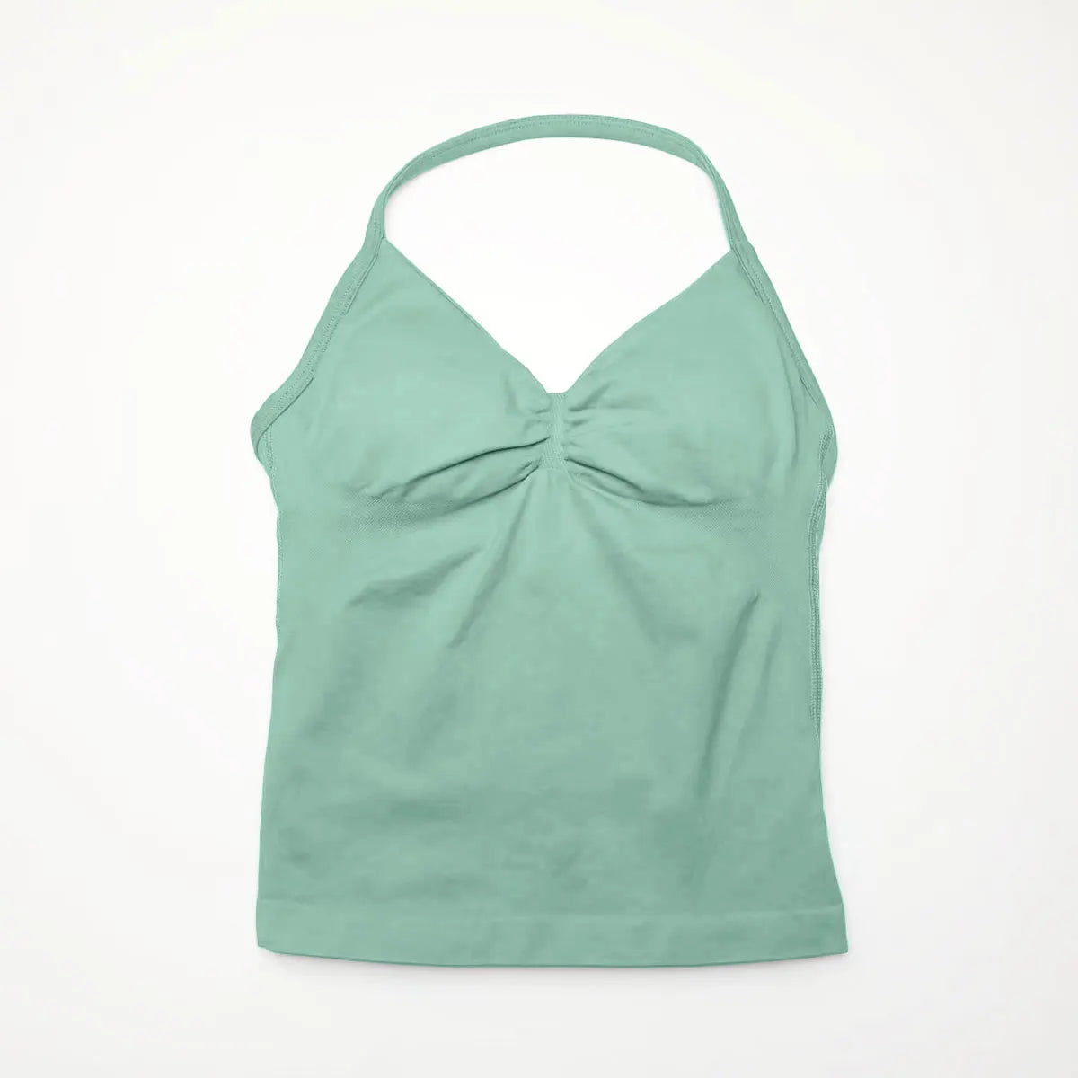 Veyra Active™ Impact Longline Halter Sports Bra | Anti-Chafe Open Back Yoga Crop Top