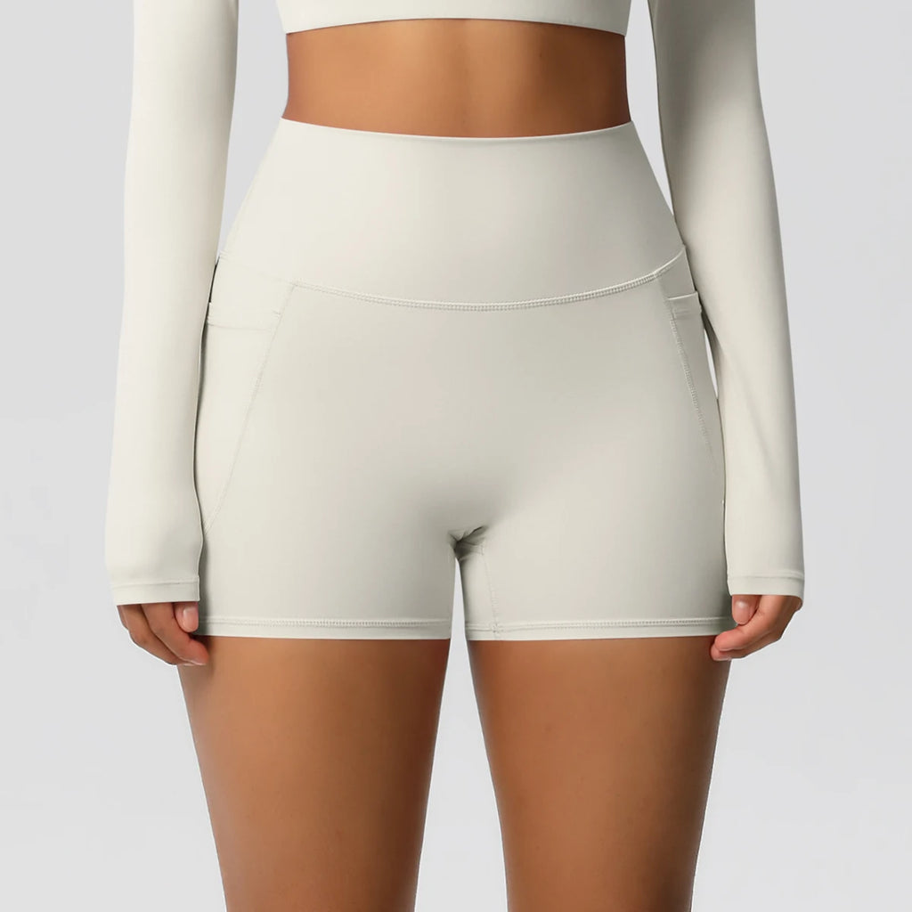 Veyra Active™ Pocketed High-Waisted Yoga Shorts | 100% Squat-Proof Anti-Chafe Biker Shorts
