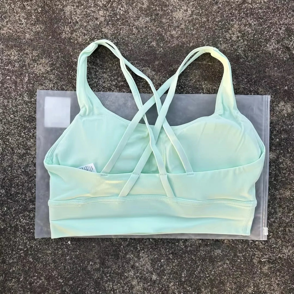 Kova by Veyra™ Women's Cross-Back Shockproof Sports Bra | High-Strength Push-Up Yoga Tank Top