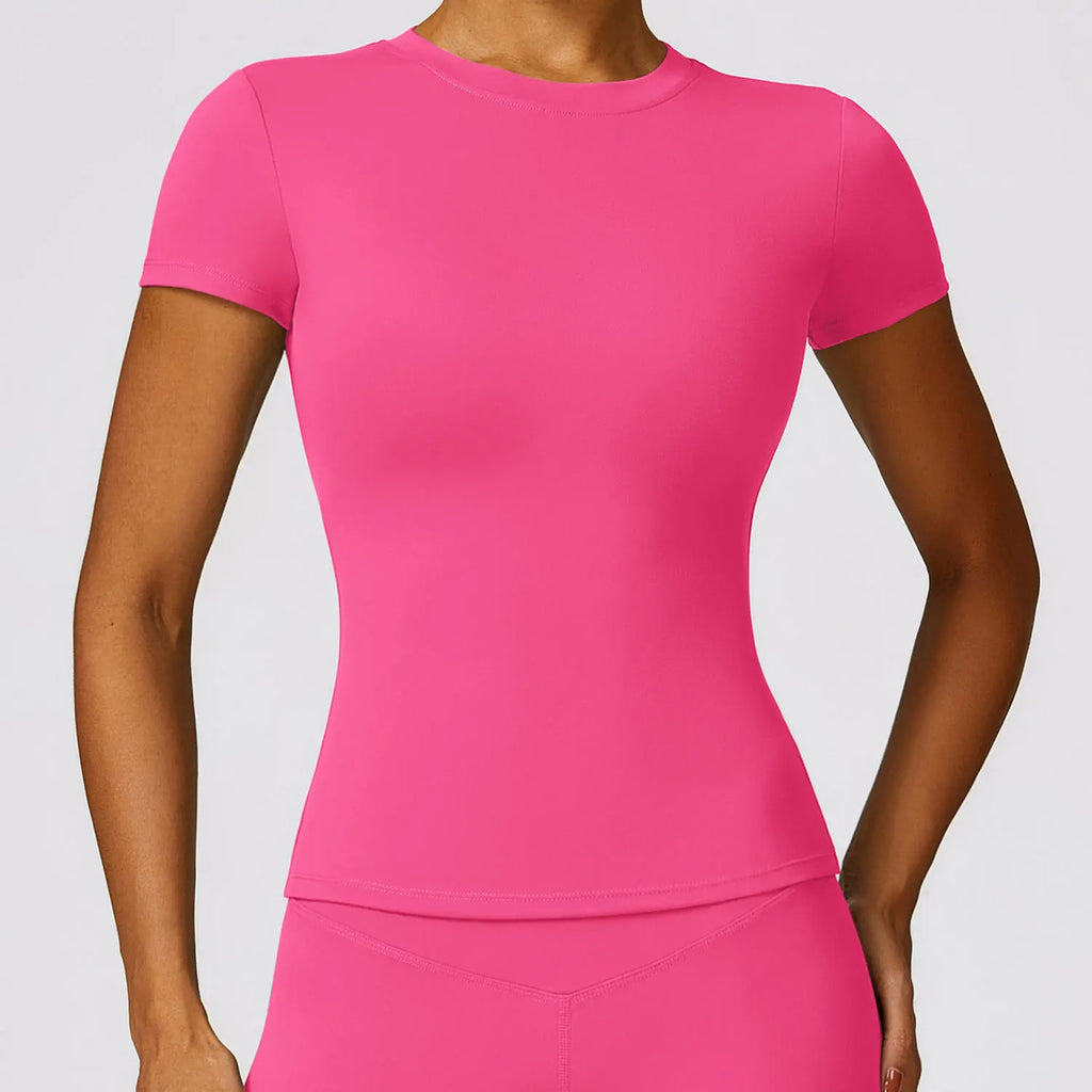Veyra Active™ Breeze Slim-Fit Running T-Shirt | Breathable Short-Sleeve Yoga & Gym Tee