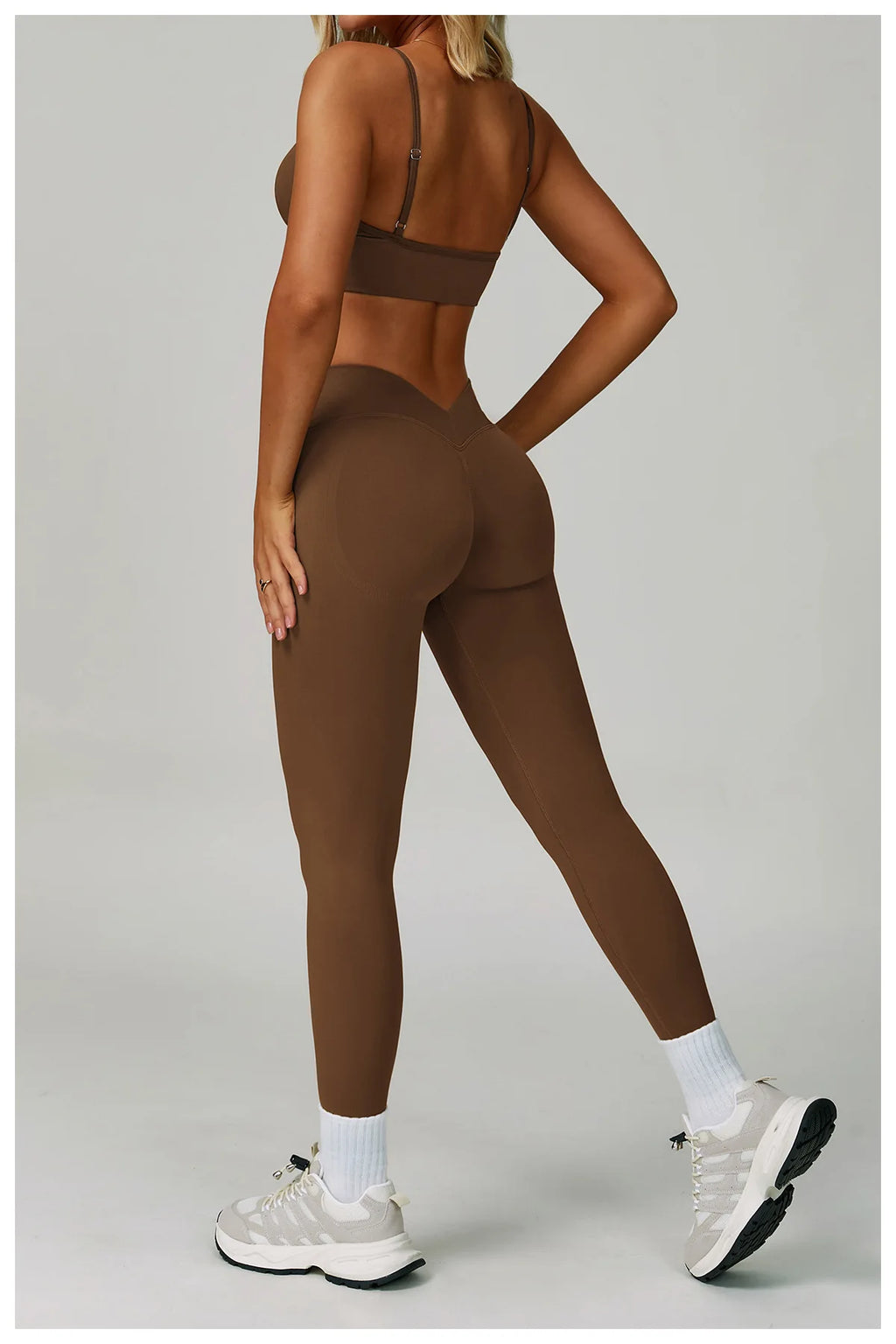 Veyra Active™ SculptFlex 3-Piece Yoga Set | Long Sleeve Crop Top, Sports Bra & High-Waist Leggings