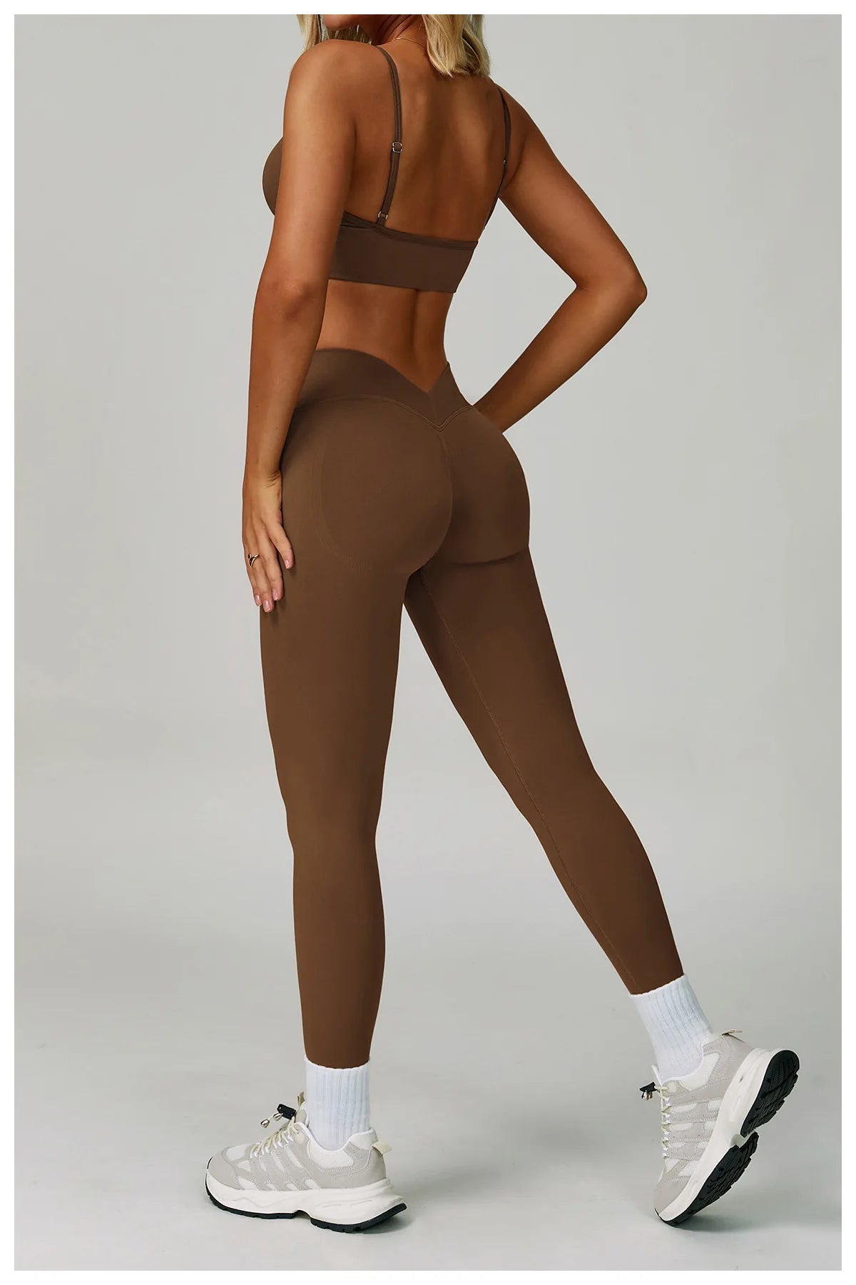 Veyra Active™ SculptFlex 3-Piece Yoga Set | Long Sleeve Crop Top, Sports Bra & High-Waist Leggings