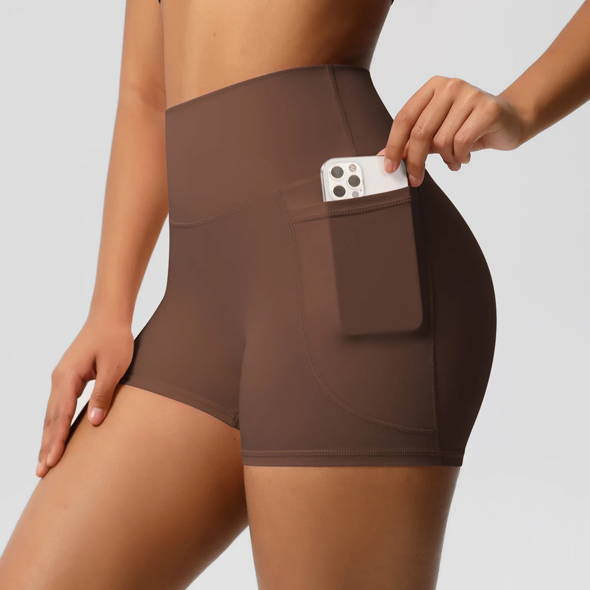 Veyra Active™ Pocketed High-Waisted Yoga Shorts | 100% Squat-Proof Anti-Chafe Biker Shorts