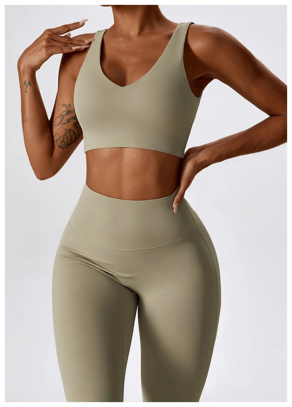 Veyra Active™ SculptFlex 2-Piece Yoga Set | Long Sleeve Crop Top & High-Waist Seamless Leggings