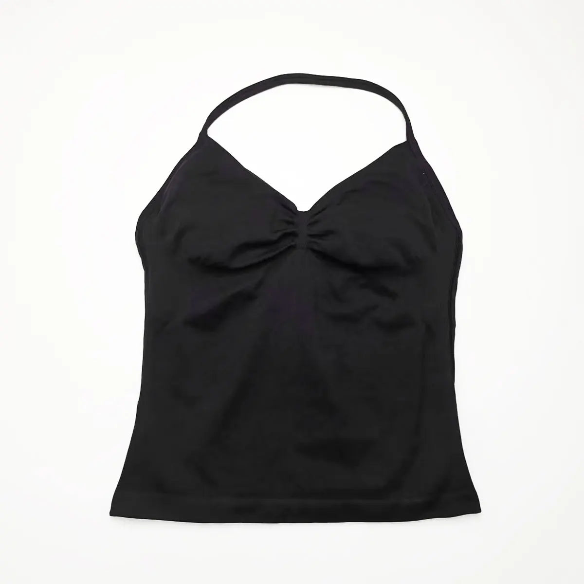 Veyra Active™ Impact Longline Halter Sports Bra | Anti-Chafe Open Back Yoga Crop Top