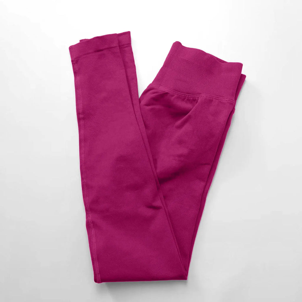 Veyra Active™ Impact Seamless Scrunch Leggings | Low Ribbed Waistband Glute-Shaping Yoga Pants