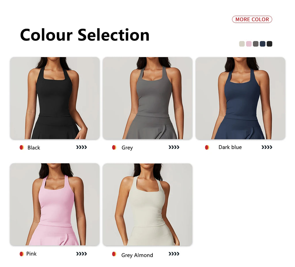 Veyra Active™ Summer Shockproof Yoga Vest | Quick-Dry Seamless Workout Tank Top