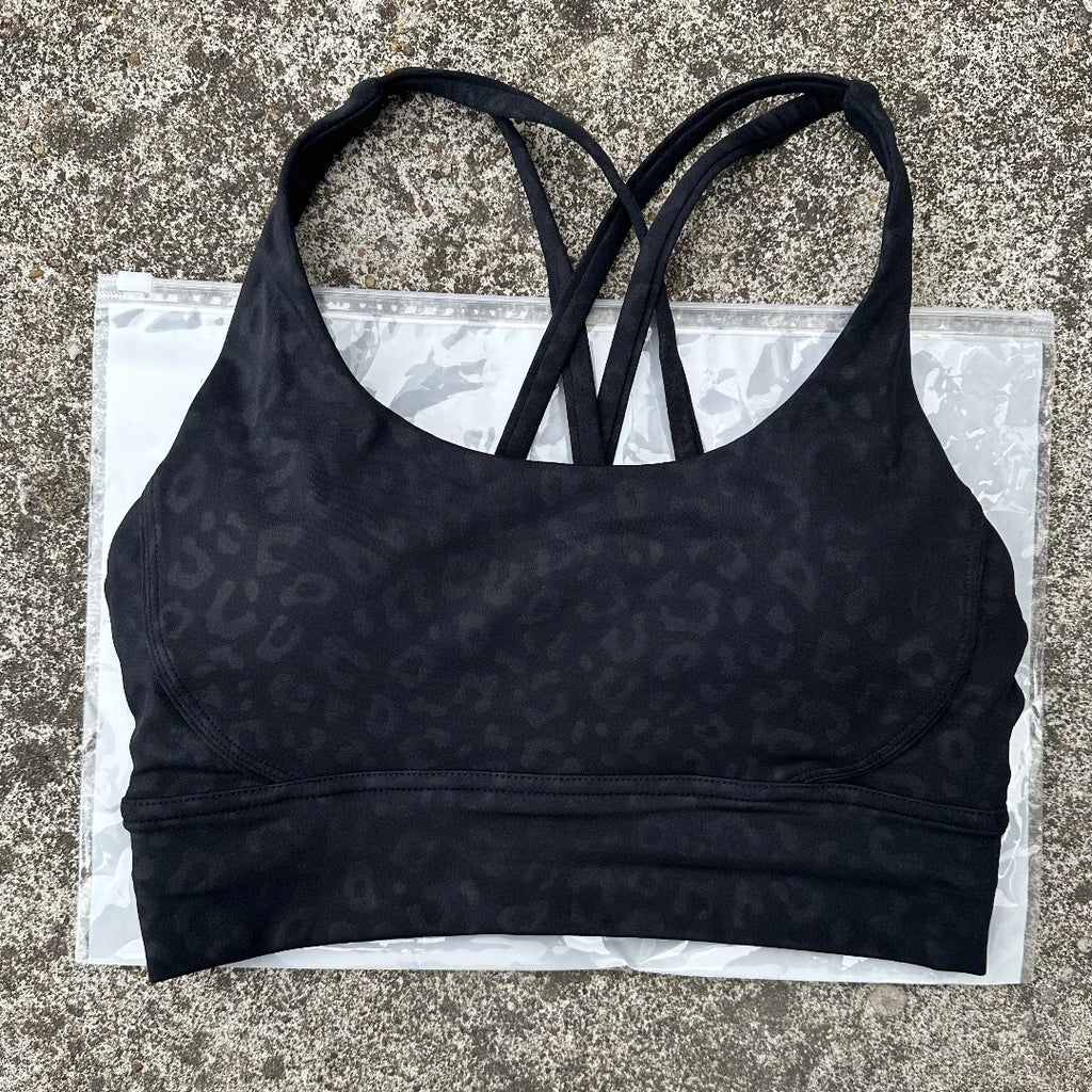 Kova by Veyra™ Women's Cross-Back Shockproof Sports Bra | High-Strength Push-Up Yoga Tank Top