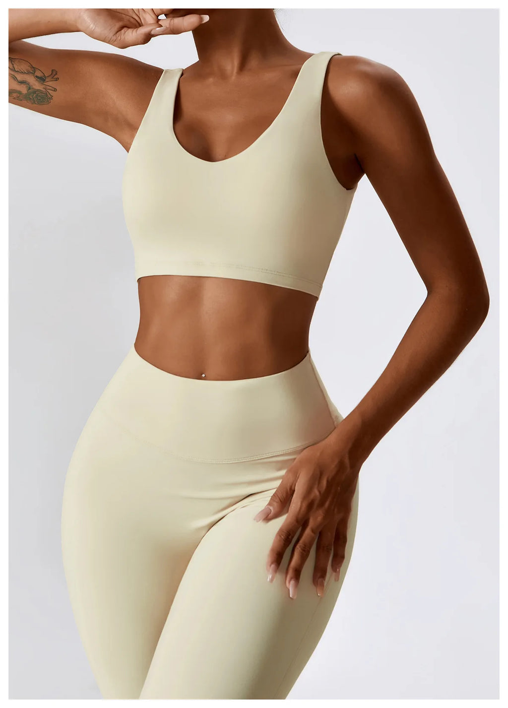 Veyra Active™ SculptFlex 2-Piece Yoga Set | Long Sleeve Crop Top & High-Waist Seamless Leggings