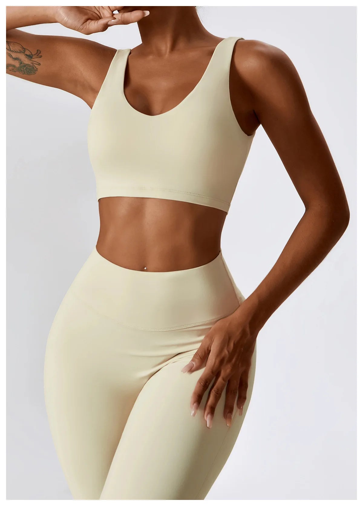 Veyra Active™ SculptFlex 2-Piece Yoga Set | Long Sleeve Crop Top & High-Waist Seamless Leggings