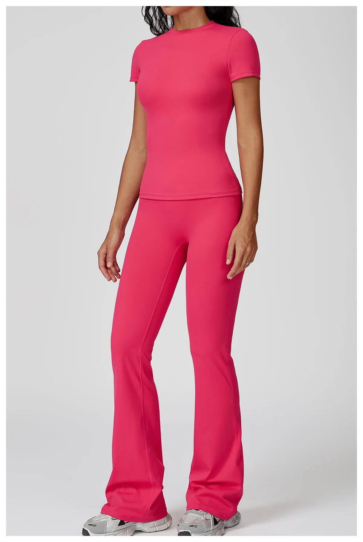 Veyra Active™ Women's SculptFlex 2-Piece Yoga Set | Long Sleeve Top, High-Waist Leggings & Shorts