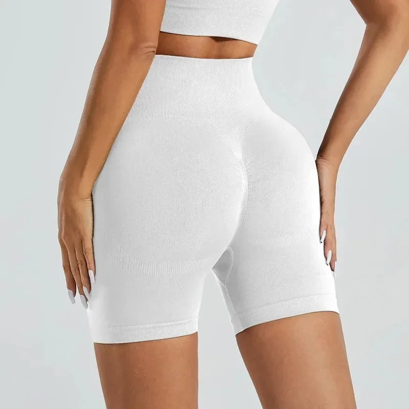 Veyra Active™ Summer High-Waisted Biker Shorts | Anti-Chafe Seamless Yoga & Running Shorts