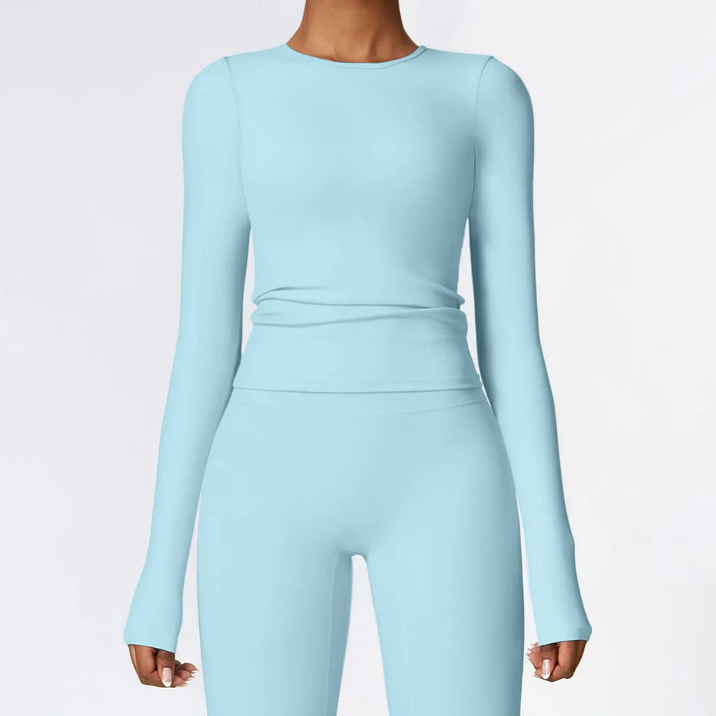 Veyra Active™ Women's Thermomotion Long-Sleeve Yoga Shirt | Winter Quick-Dry Slim-Fit Gym Top