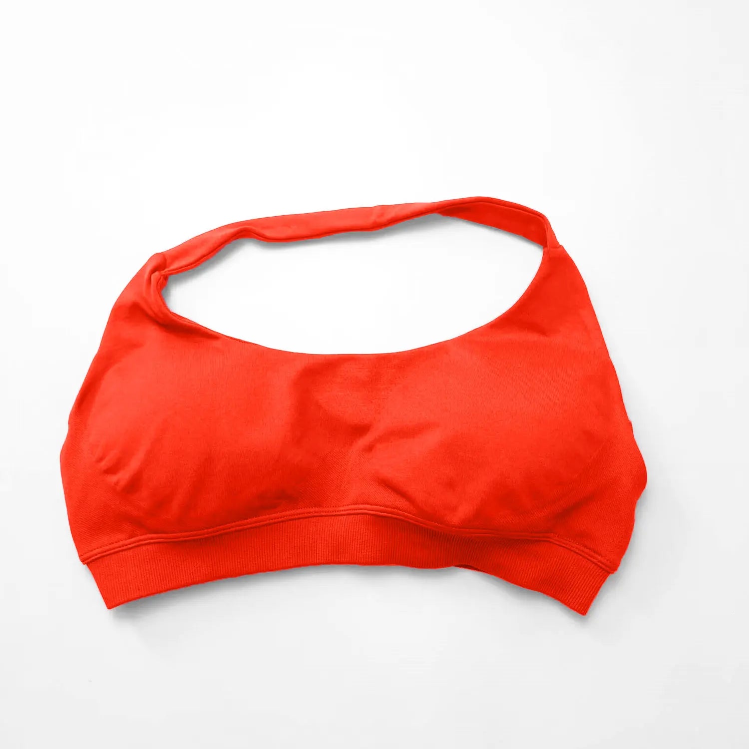 Veyra Active™ Impact Seamless Halter Sports Bra | High-Support Push-Up Gym & Yoga Crop Top