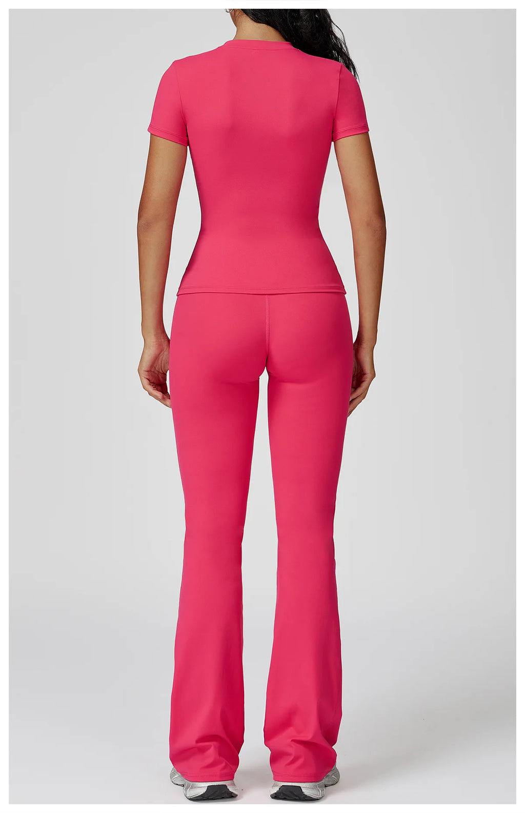 Veyra Active™ Women's SculptFlex 2-Piece Yoga Set | Long Sleeve Top, High-Waist Leggings & Shorts