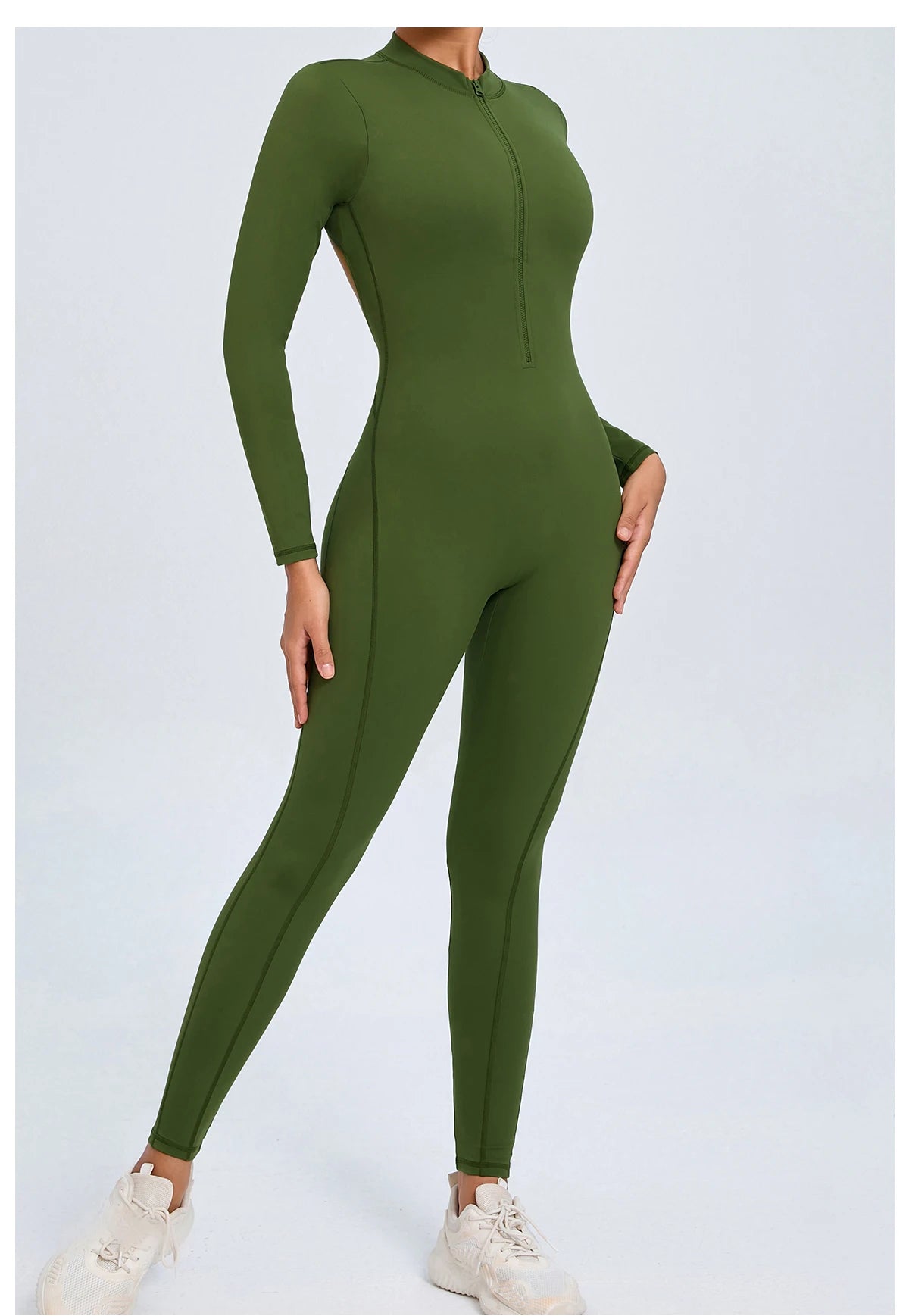 Veyra Luxe™ Zip Sculpt Jumpsuit