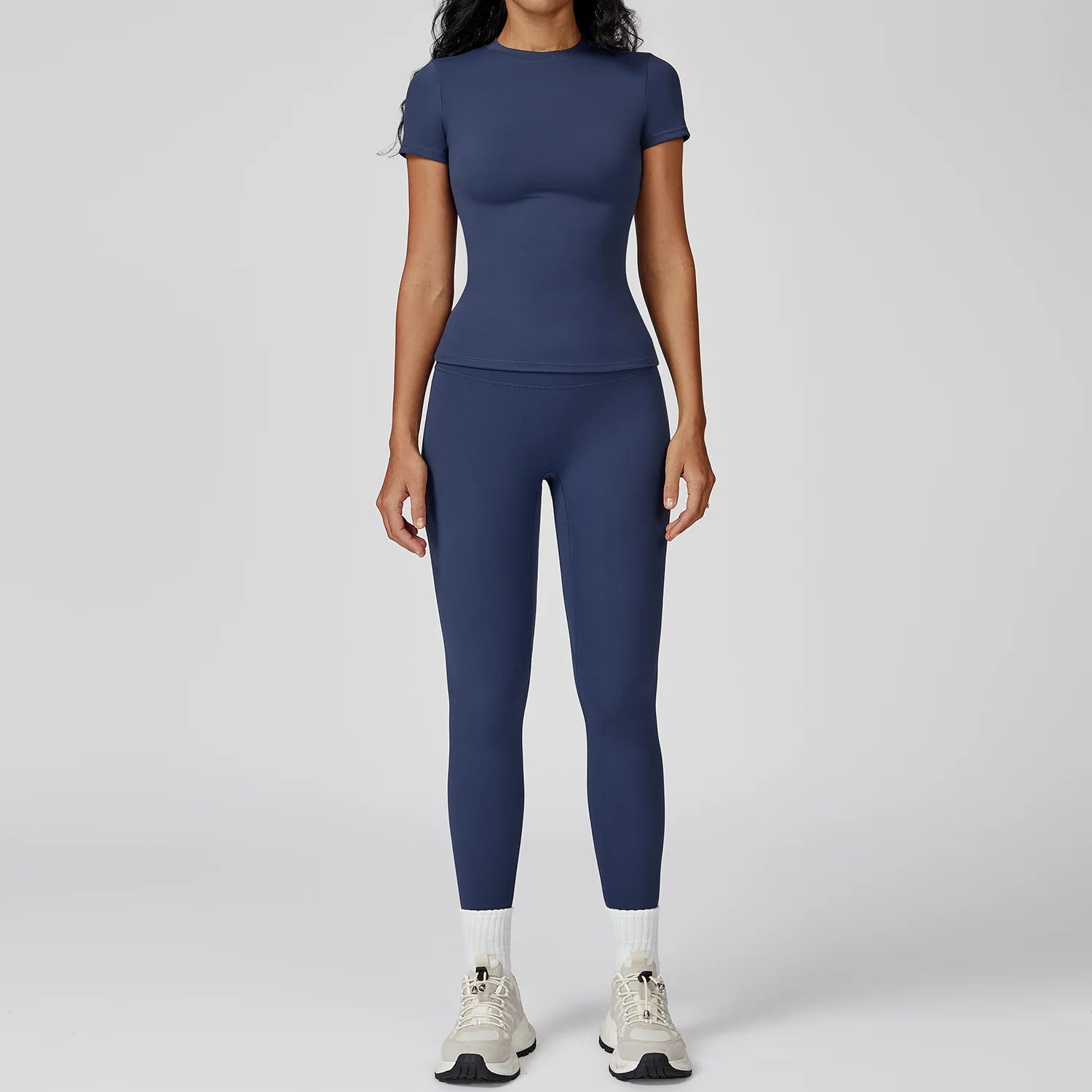 Veyra Active™ Women's SculptFlex 2-Piece Yoga Set | Long Sleeve Top, High-Waist Leggings & Shorts