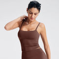 Veyra Active™ Sculpt Square-Neck Tank Top | Built-In Bra Yoga Vest & Workout Crop Top