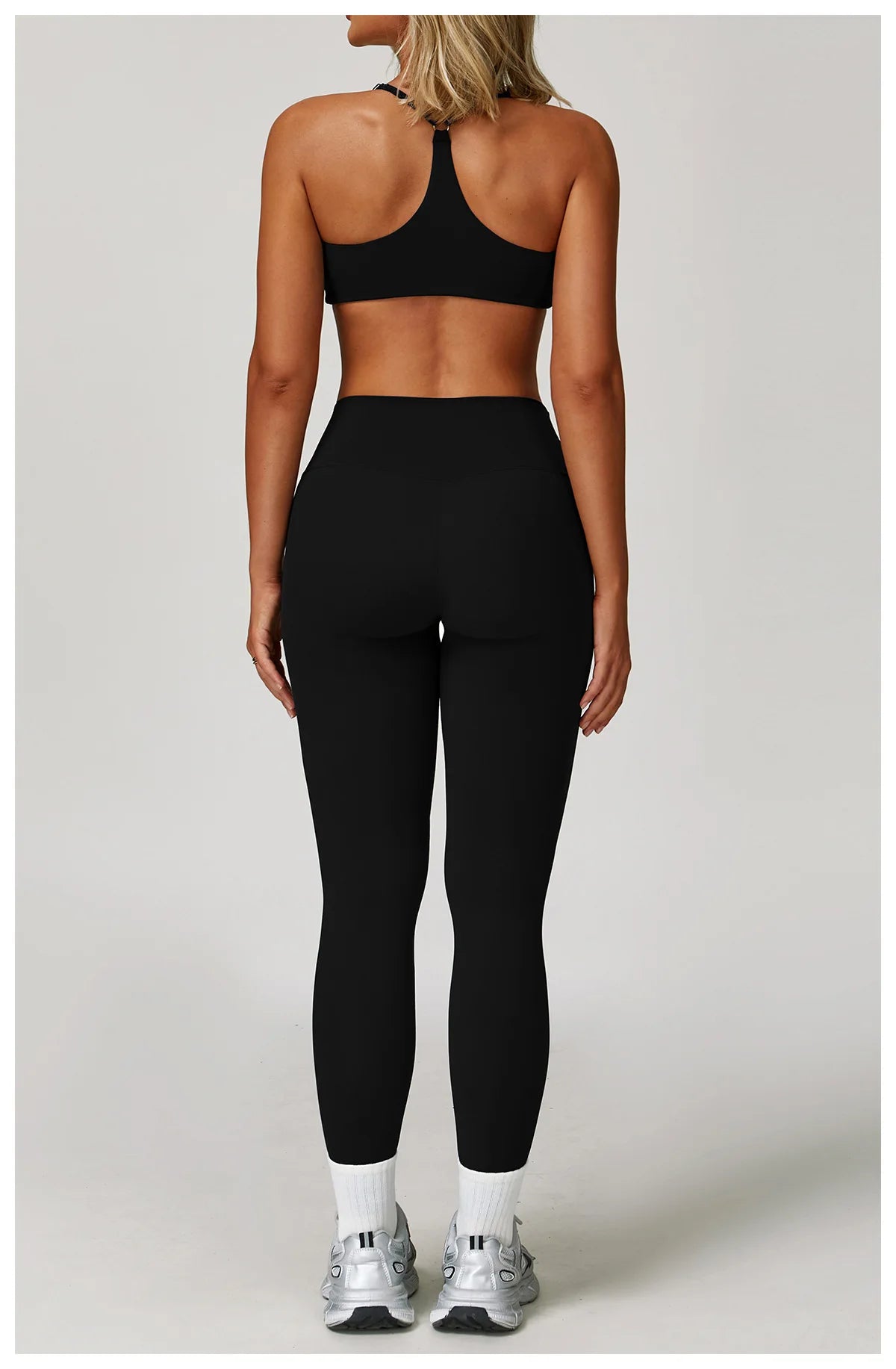 Veyra Active™ Infinite 3-Piece Yoga Set | Long Sleeve Top, Sports Bra & High-Waisted Leggings