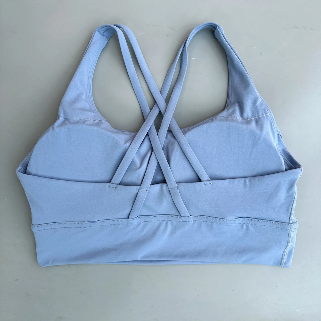 Kova by Veyra™ Women's Cross-Back Shockproof Sports Bra | High-Strength Push-Up Yoga Tank Top