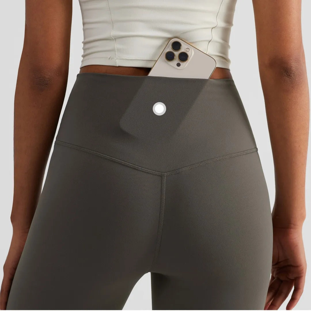 Veyra Active™ ButterSoft High-Waisted Cropped Leggings | Back Waist Pocket Yoga Pants