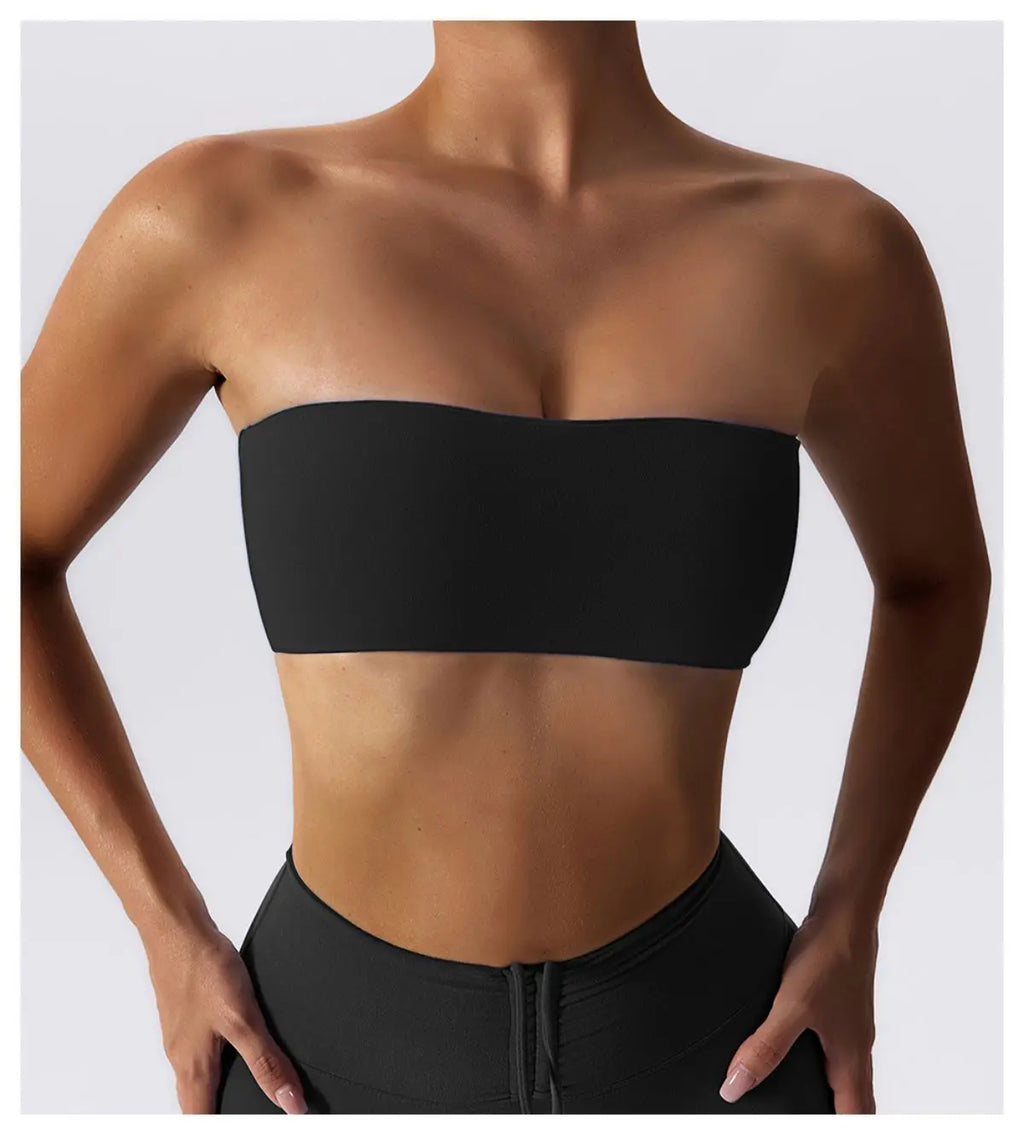 Veyra Active™ Summer Strapless Sports Bra | Anti-Slip Seamless Tube Top & Workout Bra