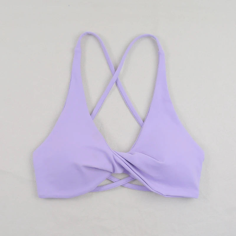 Veyra Active™ Impact Slim-Strap Sports Bra | Seamless High-Stretch Yoga Crop Top