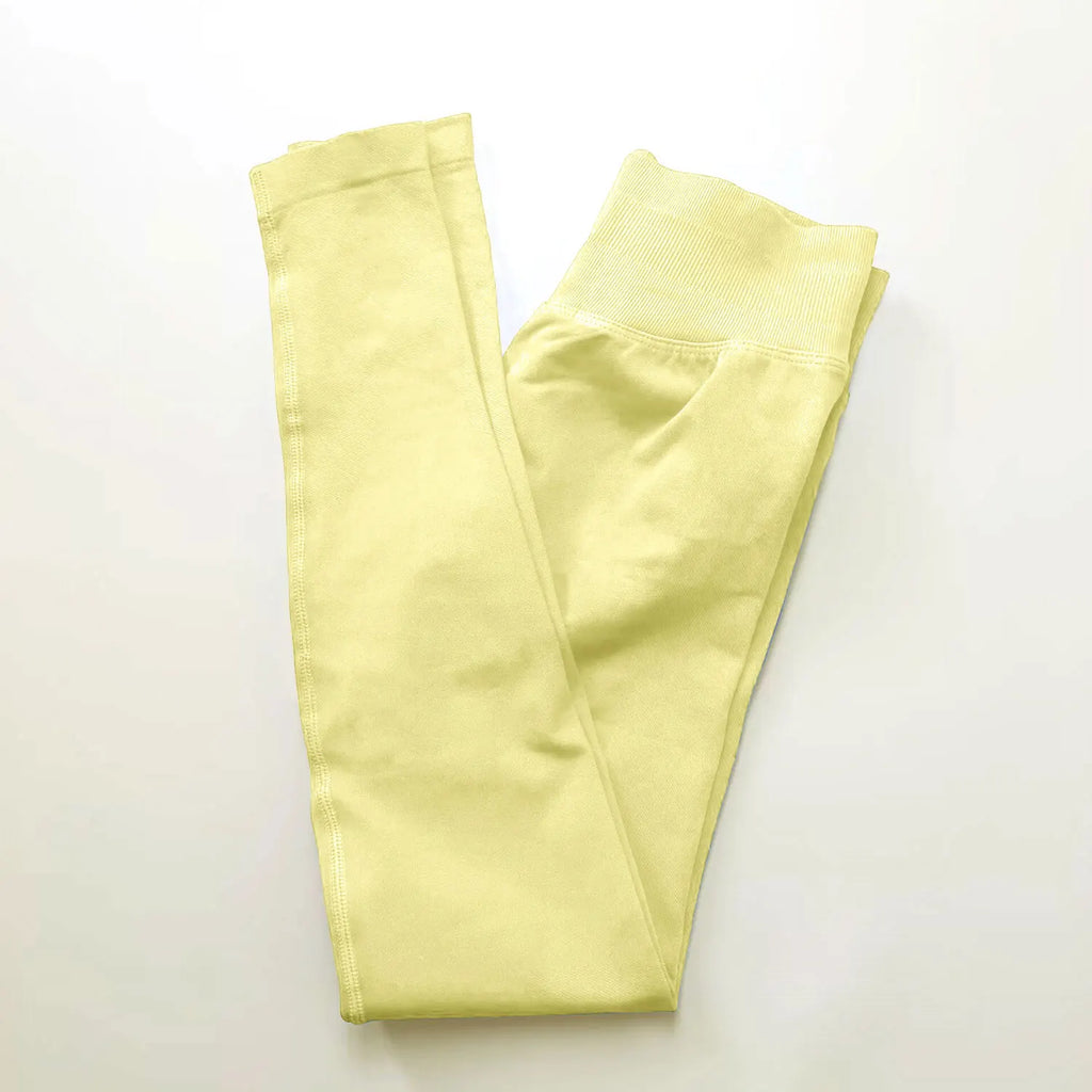 Veyra Active™ Impact Seamless Scrunch Leggings | Low Ribbed Waistband Glute-Shaping Yoga Pants
