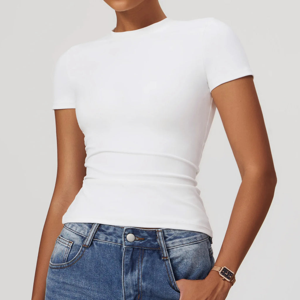 Veyra Active™ Breeze Slim-Fit Running T-Shirt | Breathable Short-Sleeve Yoga & Gym Tee
