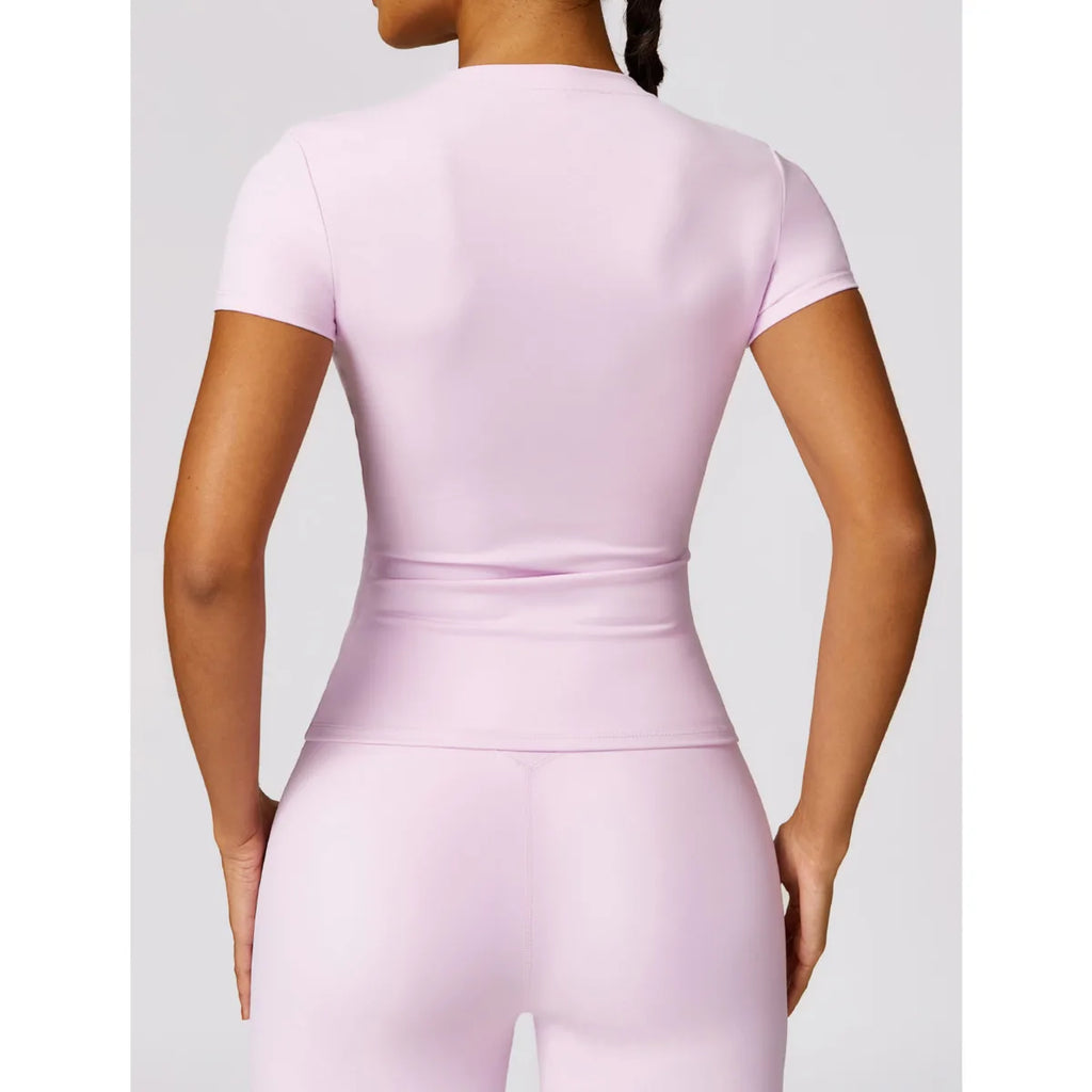 Veyra Active™ Breeze Slim-Fit Running T-Shirt | Breathable Short-Sleeve Yoga & Gym Tee