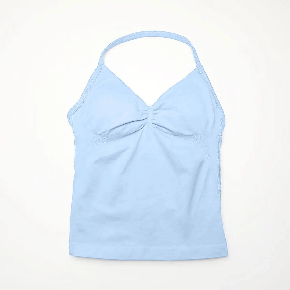 Veyra Active™ Impact Longline Halter Sports Bra | Anti-Chafe Open Back Yoga Crop Top