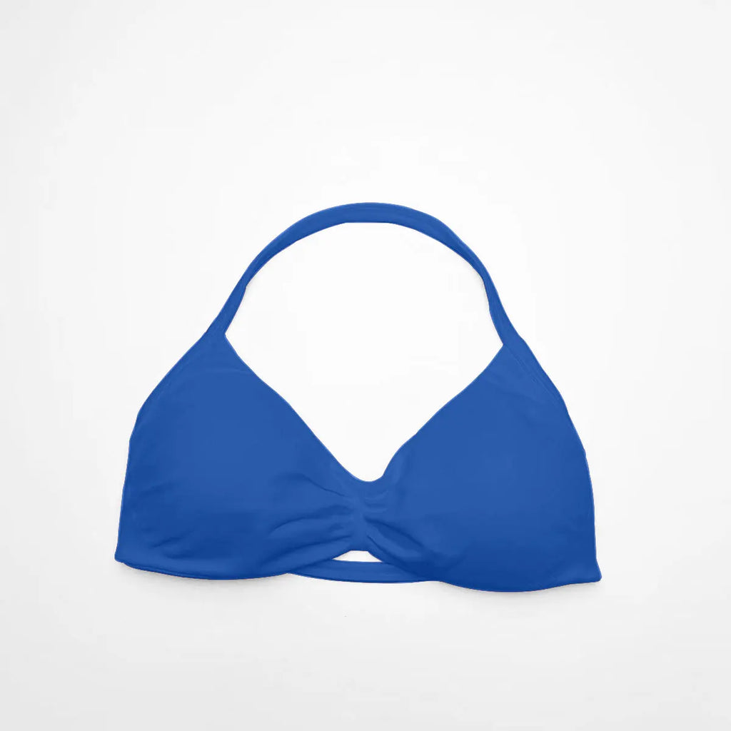 Veyra Active™ Impact Strappy Halter Sports Bra | High-Support Seamless Yoga Crop Top
