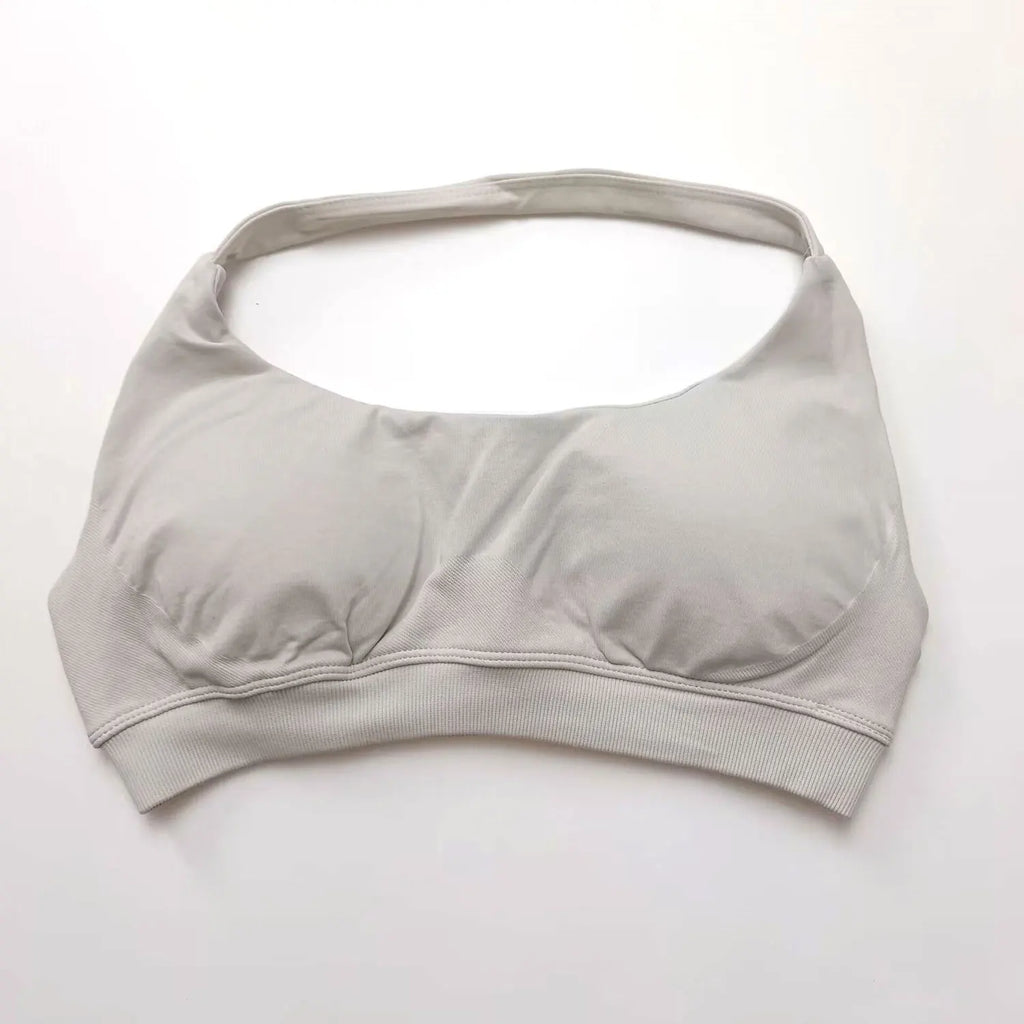 Veyra Active™ Impact Seamless Halter Sports Bra | High-Support Push-Up Gym & Yoga Crop Top