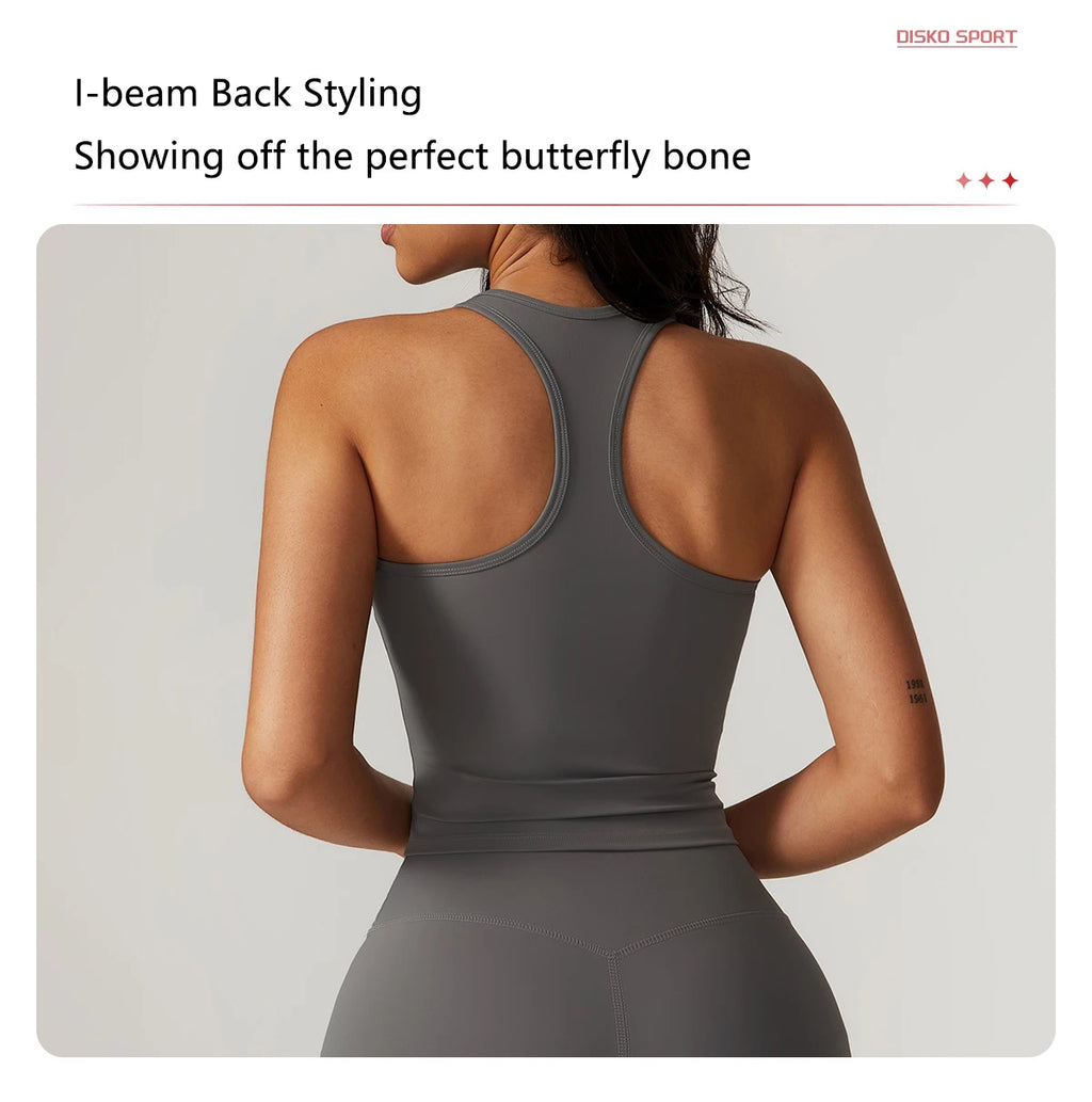 Veyra Active™ Summer Shockproof Yoga Vest | Quick-Dry Seamless Workout Tank Top