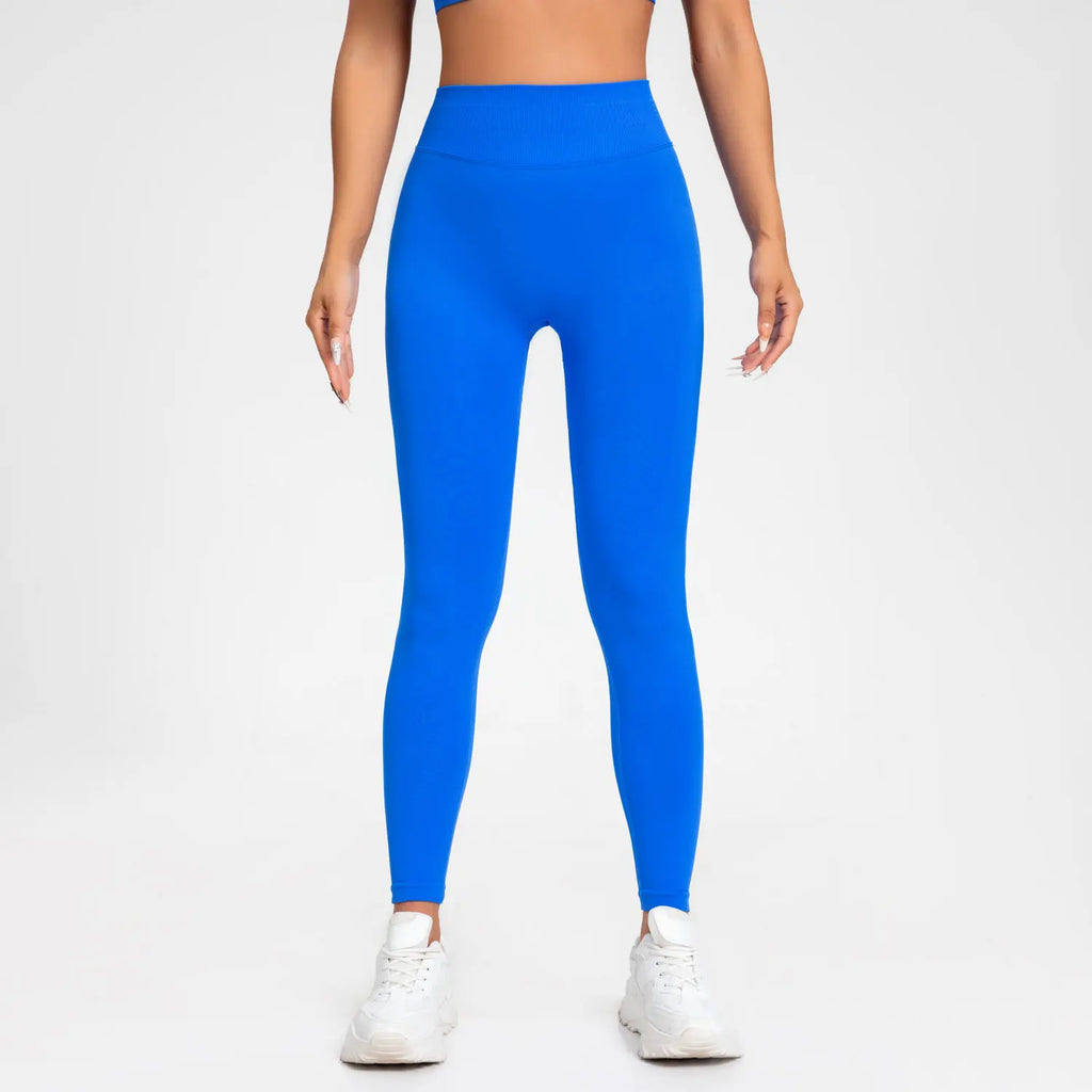 Veyra Active™ Impact Seamless Scrunch Leggings | Low Ribbed Waistband Glute-Shaping Yoga Pants