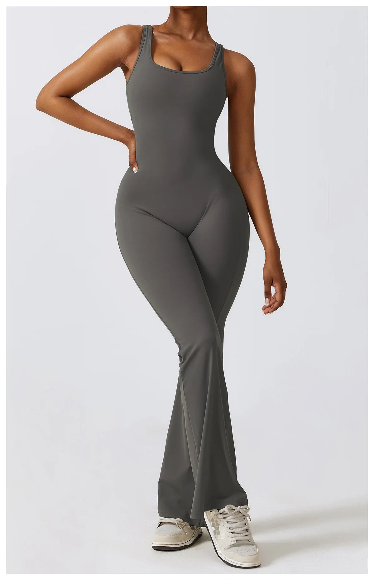 Veyra Active™ Sculpt One-Piece Workout Jumpsuit | Seamless Push-Up Yoga Bodysuit & Romper
