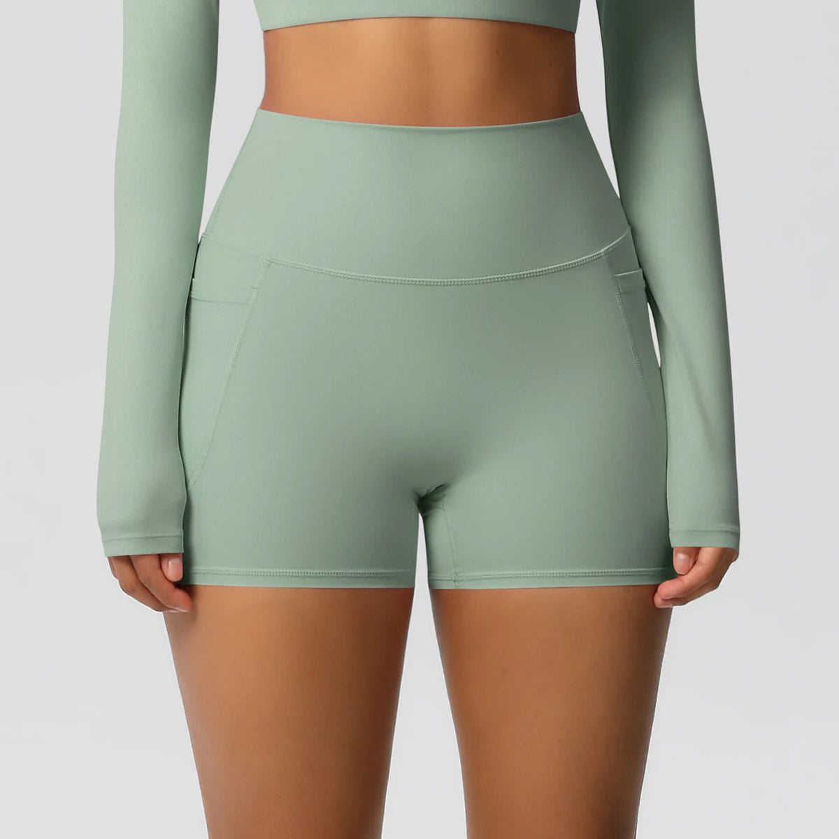 Veyra Active™ Pocketed High-Waisted Yoga Shorts | 100% Squat-Proof Anti-Chafe Biker Shorts