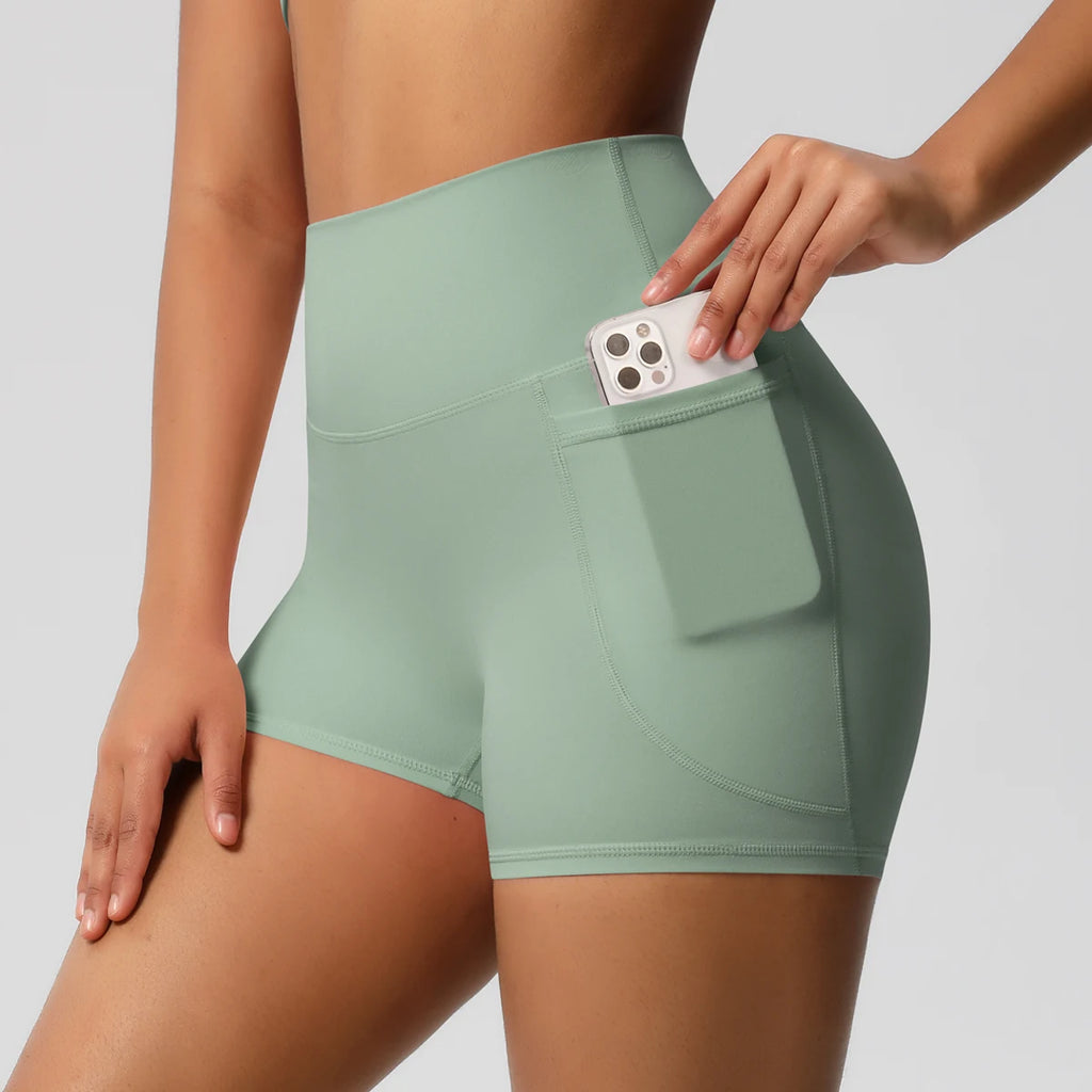 Veyra Active™ Pocketed High-Waisted Yoga Shorts | 100% Squat-Proof Anti-Chafe Biker Shorts