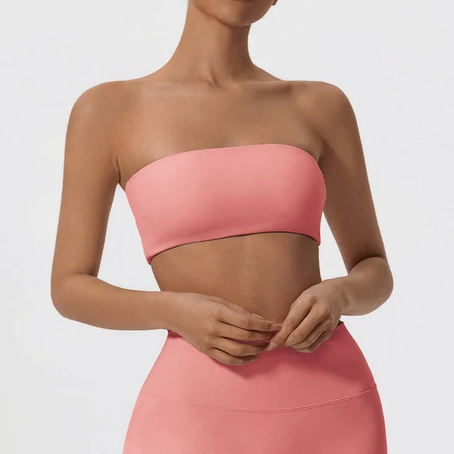 Veyra Active™ Summer Strapless Sports Bra | Anti-Slip Seamless Tube Top & Workout Bra