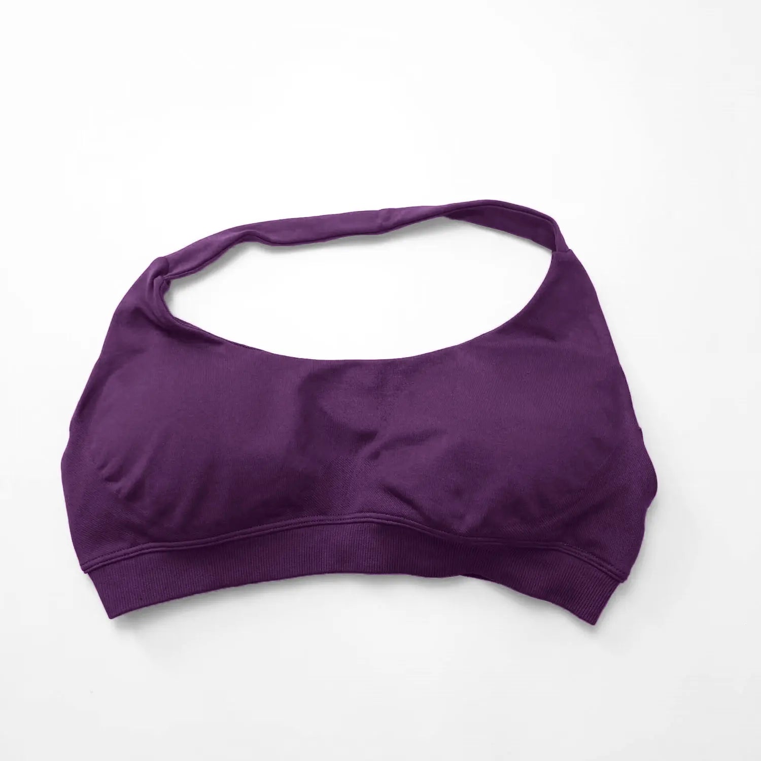 Veyra Active™ Impact Seamless Halter Sports Bra | High-Support Push-Up Gym & Yoga Crop Top