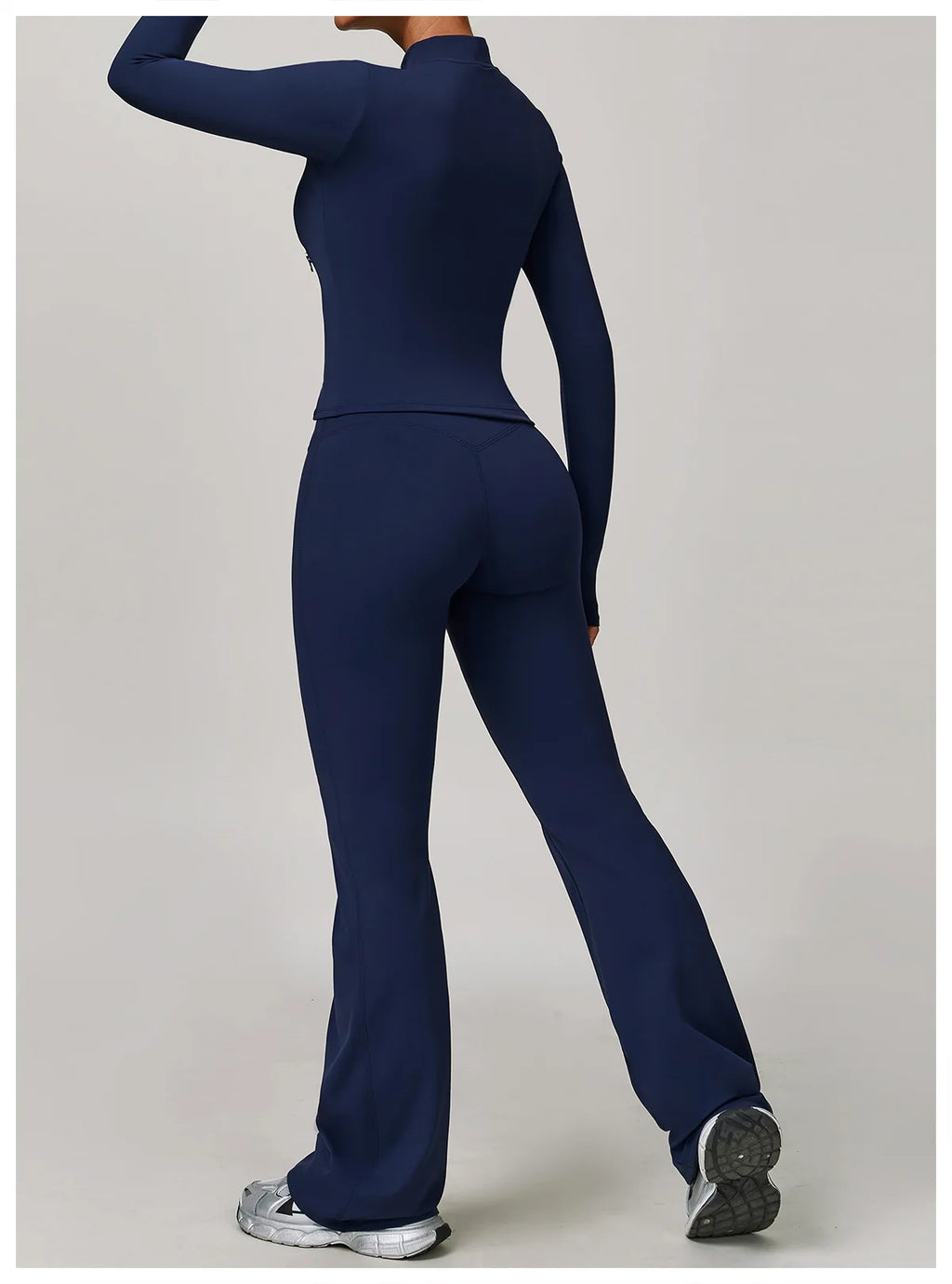 Veyra Active™ Infinite 3-Piece Yoga Set | Long Sleeve Top, Sports Bra & High-Waisted Leggings