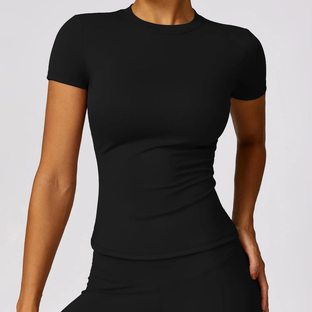 Veyra Active™ Breeze Slim-Fit Running T-Shirt | Breathable Short-Sleeve Yoga & Gym Tee