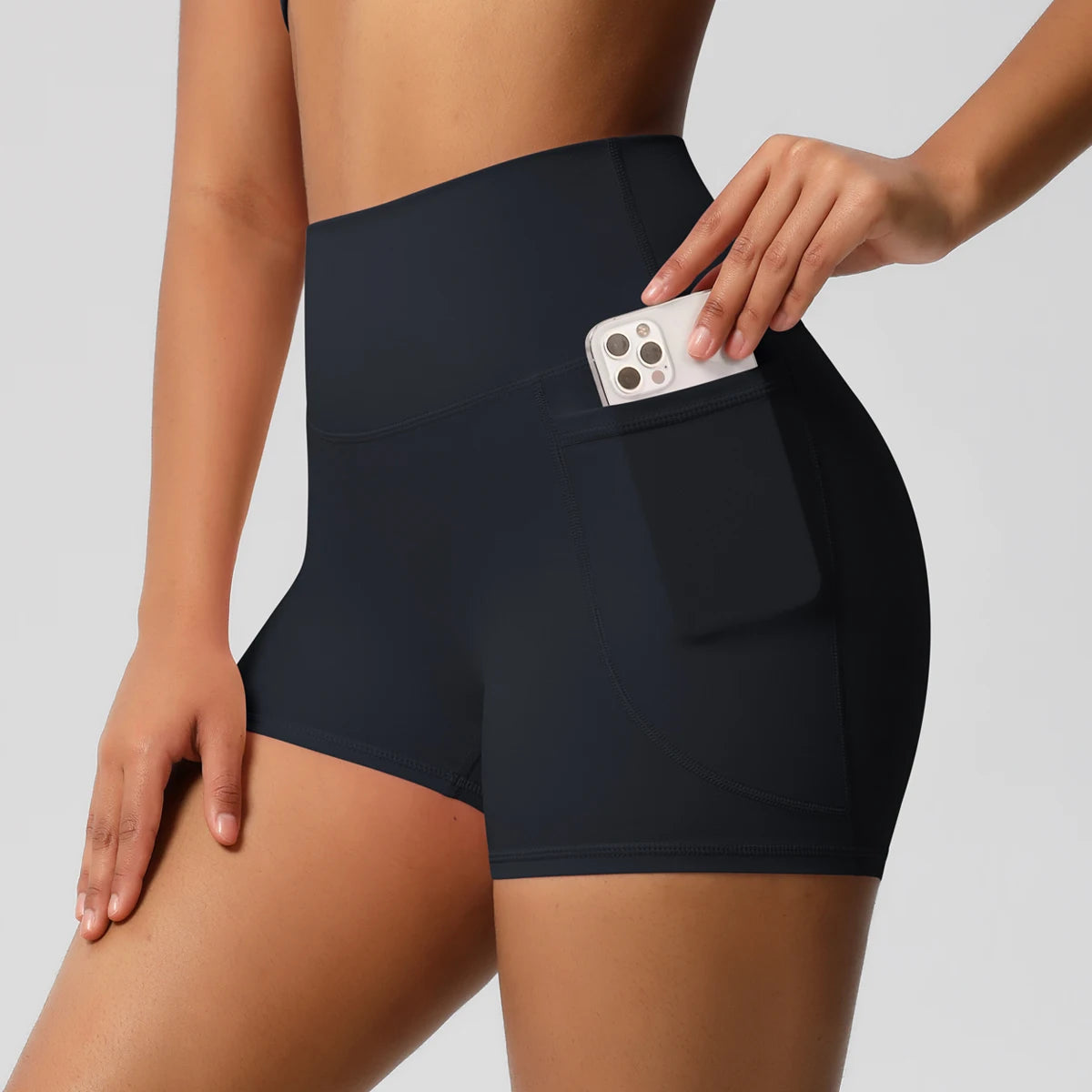 Veyra Active™ Pocketed High-Waisted Yoga Shorts | 100% Squat-Proof Anti-Chafe Biker Shorts