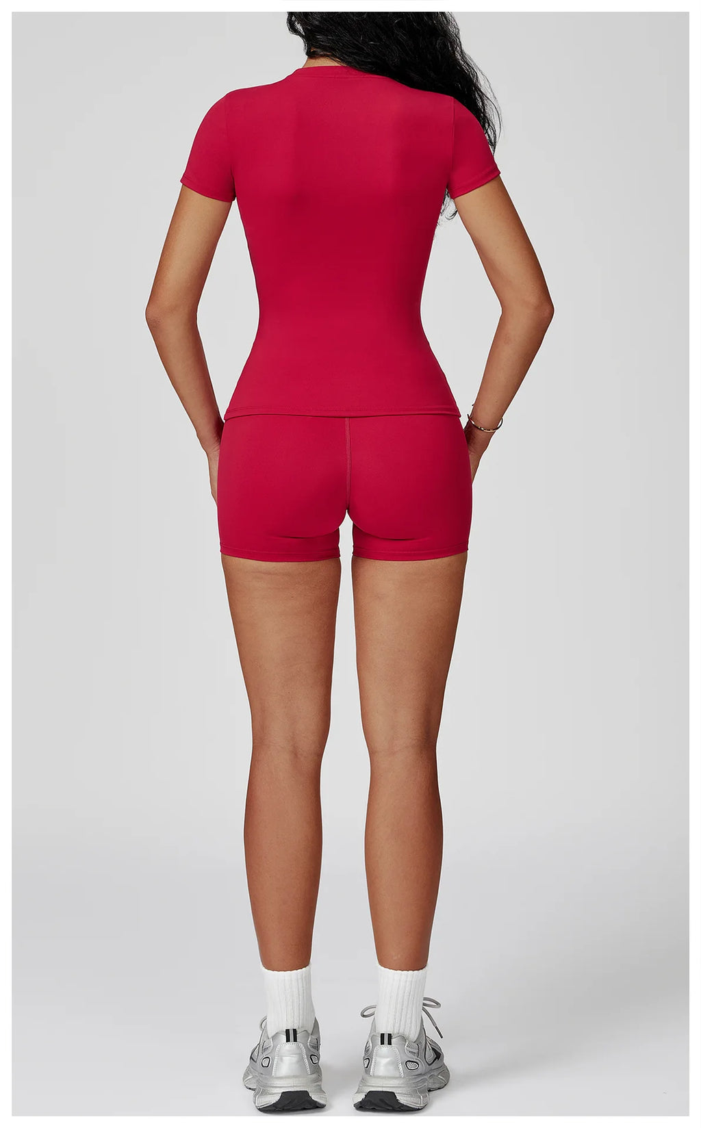 Veyra Active™ Women's SculptFlex 2-Piece Yoga Set | Long Sleeve Top, High-Waist Leggings & Shorts