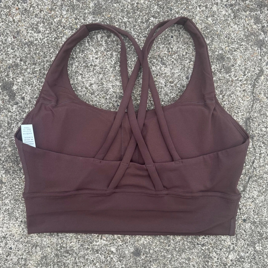 Kova by Veyra™ Women's Cross-Back Shockproof Sports Bra | High-Strength Push-Up Yoga Tank Top