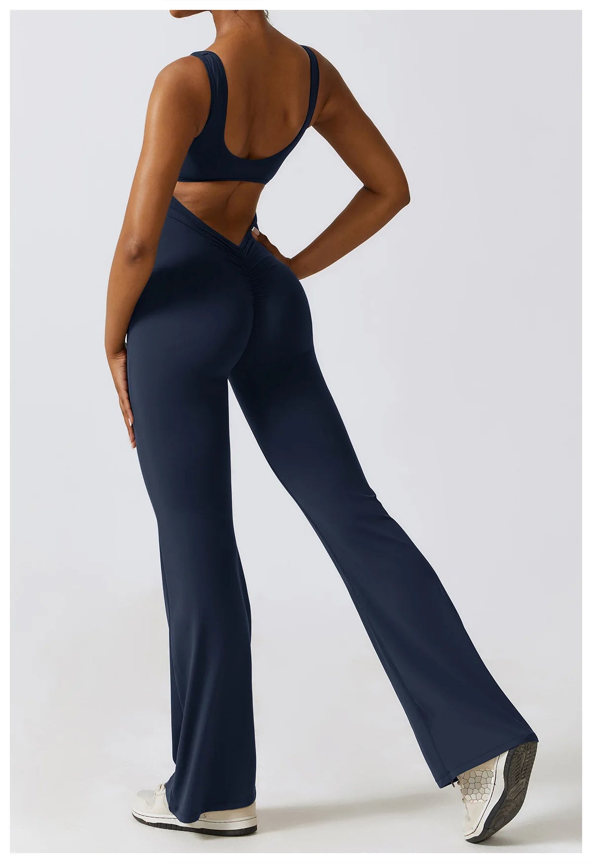 Veyra Active™ Sculpt One-Piece Workout Jumpsuit | Seamless Push-Up Yoga Bodysuit & Romper